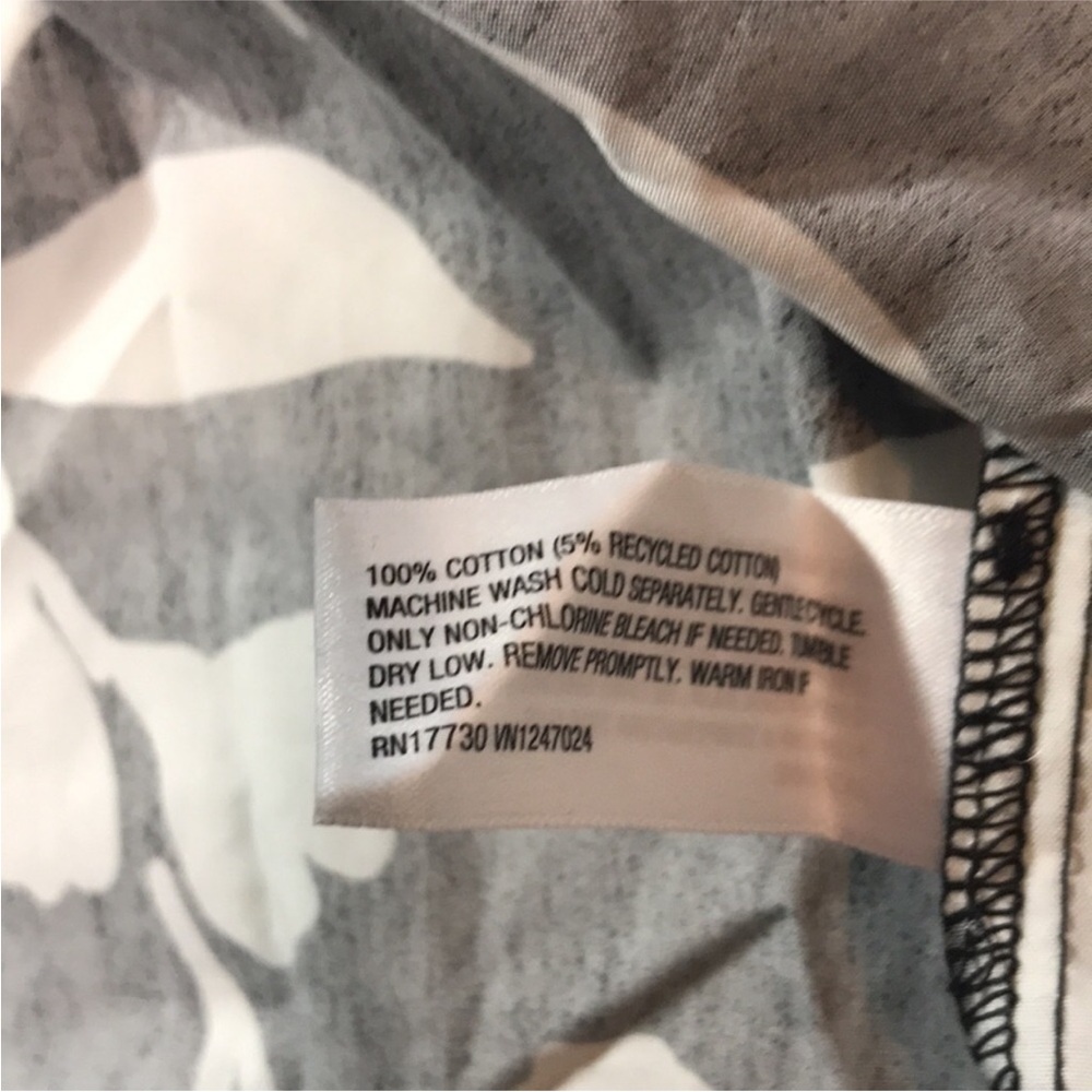 Kate Spade X Target Floral Black and White Pleated Cotton Tank  | NWT - Picture 6 of 8